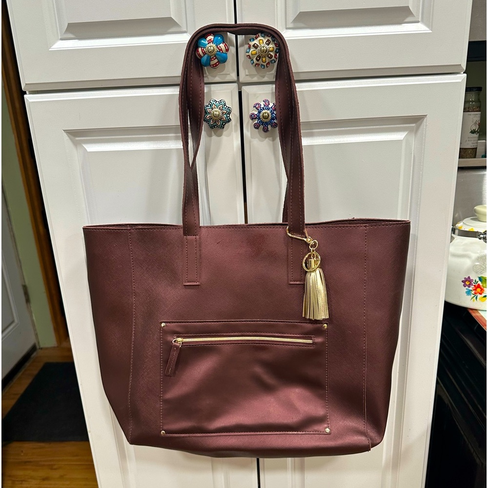 Large Burgundy Tote